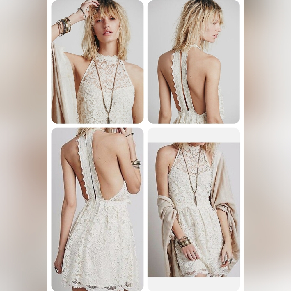Free People Lost In A Dream Halter Dress